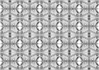 sketch vector illustration silhouette design ornament decoration background pattern seamless Neoclassical Style Decor classic vintage