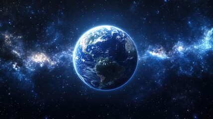 Obraz premium Earth from Space, A Celestial View of Our Planet