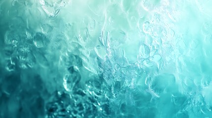 Obraz premium A calming backdrop with a gradient of icy mint green to deep seafoam, finished with a frosted touch.