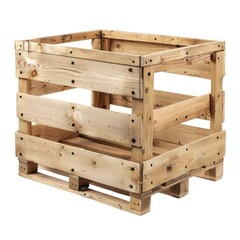 High Definition Image of a Photo Crate, Isolated on a White Background