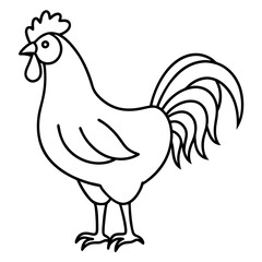 Geometric Rooster Linework