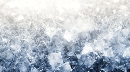 A Chilled Silver and White Gradient Background with a Crystal-Like Frosted Effect for a Modern, Cool Feel
