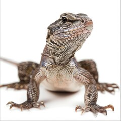 Naklejka premium Ultra Hd Visual of a Photo Lizard, Isolated on a White Background
