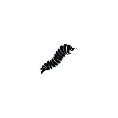 caterpillar icon vector on white background