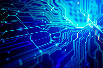 Obraz premium An intricate close-up of a circuit board