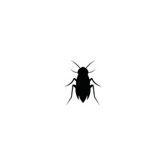 Vector illustration cockroach logo design simple modern