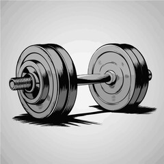 dumbbell isolated on white background