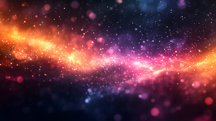 Vibrant Cosmic Galaxy Scene