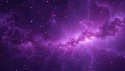 Purple Nebula's Embrace