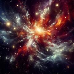 Fototapeta premium An abstract background of fictional space pattens