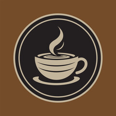 Elegant vintage coffee logo