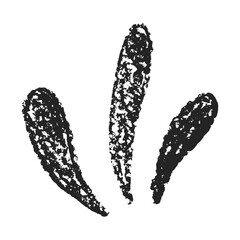 Firework crayon drawing isolated on white background. firecracker in pencil doodle style. Black conceptual sketch childish vector hand drawn illustration