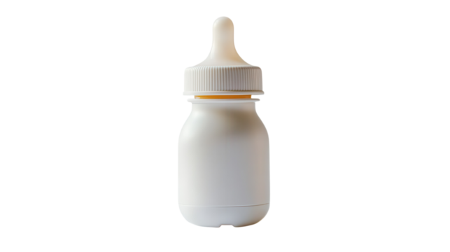 Feeding bottle for infants showcasing simplicity and practicality with a clean design