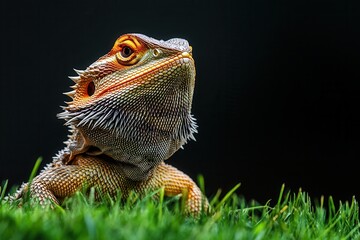 Obraz premium Bearded Dragon in Grass