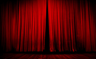the lights come on the curtain is about to open the show is about to begin