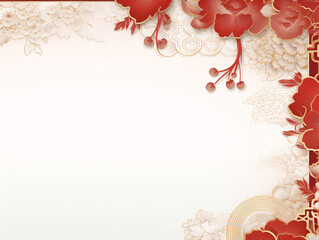 Chinese luxury background for restaurant menu card.