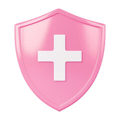 Fototapeta premium Health shield icon digital graphics clean design