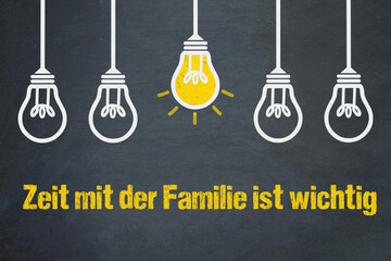 Zeit mit der Familie ist wichtig	