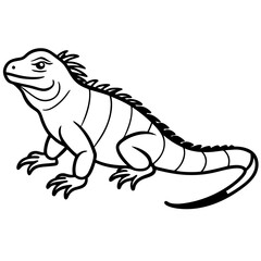 Iguana Silhouette Art