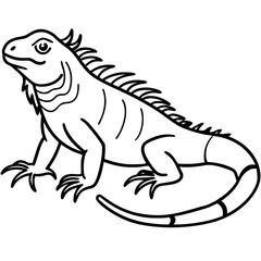 Iguana Silhouette Art