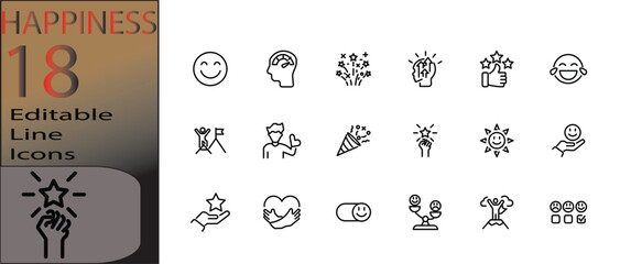 happiness icon set cannot be edited already expanded and merged