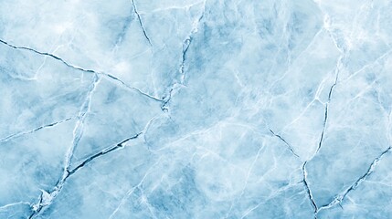 Obraz premium Icy Blue Fractured Surface Texture: Close-Up Detail AI Generated