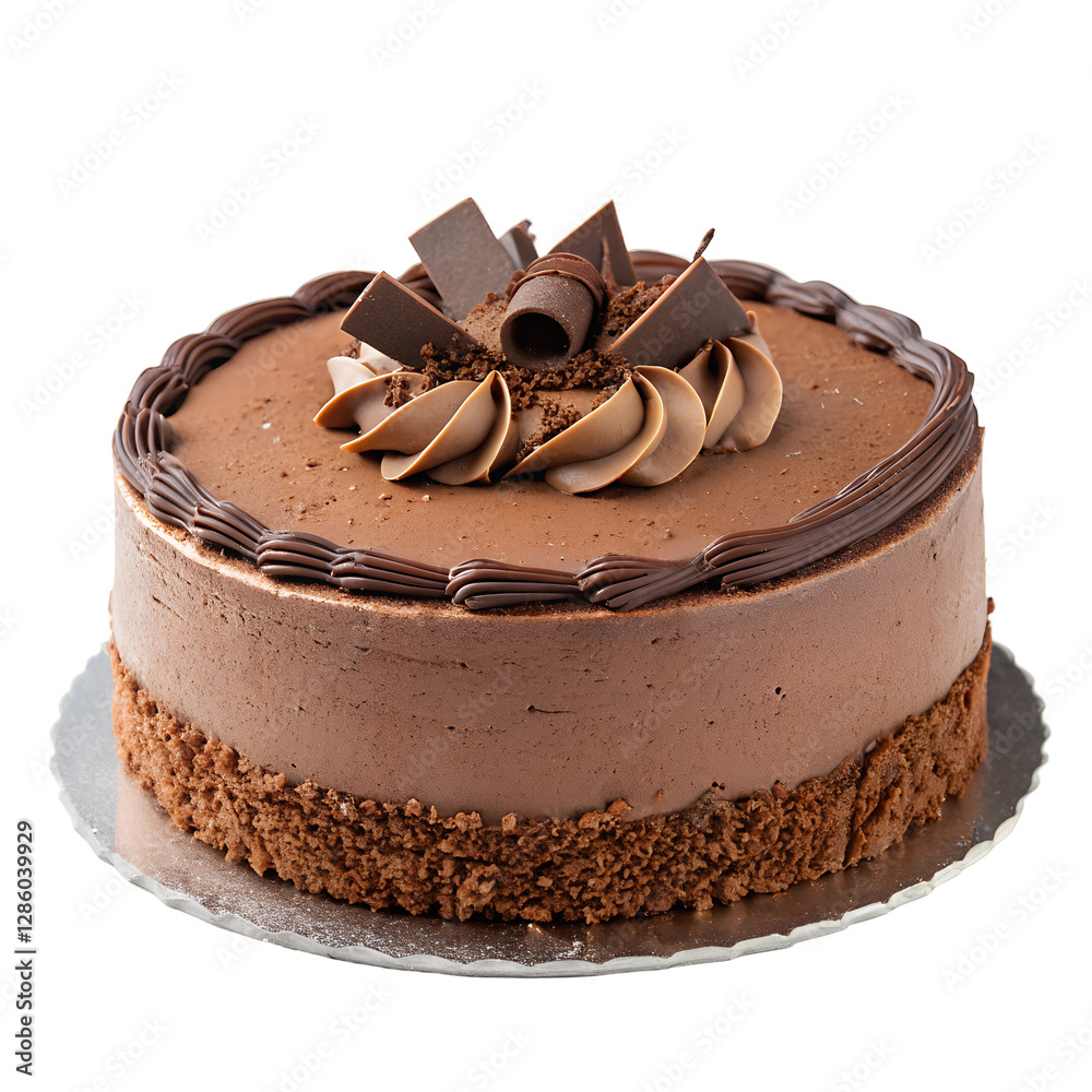 Fototapete chocolate cake isolated on white background cake greeting group of objects making a cake no people i