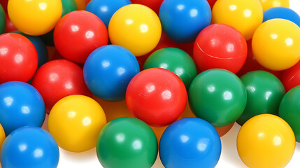 Colorful plastic balls for play