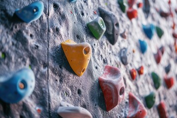 Colorful Climbing Holds
