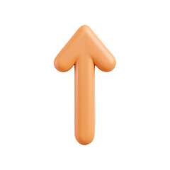 Realistic 3d arrow with a matte finish on a plain white background vector illustration