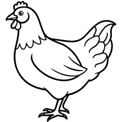 Minimalist Chicken Vector