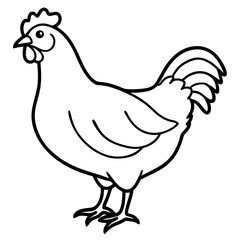 Minimalist Chicken Vector