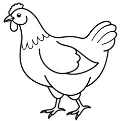 Minimalist Chicken Vector