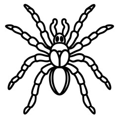 Obraz premium Minimalist Tarantula Vector