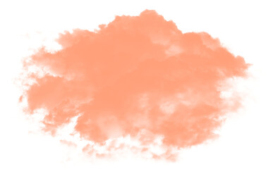 Peach Pink fluffy cloud 