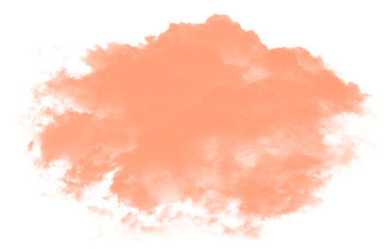 Peach Pink fluffy cloud 