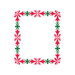 Wedding card decorative frame vector element.