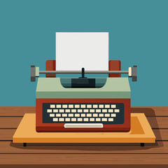 old fashioned typewriter