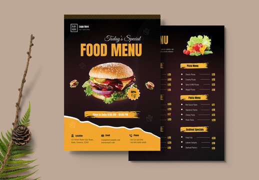 Restaurant Menu Layout