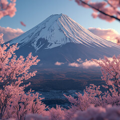 Fototapeta premium Japanese cherry tree