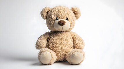 Obraz premium A soft plush teddy bear, clean white background, transparent isolate