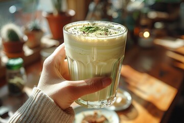 Iced matcha latte, matcha latte, matcha with oat milk, green tea matcha latte, Matcha latte tea, vegan matcha, matcha green tea, japanese tea with matcha, Japanese matcha green tea