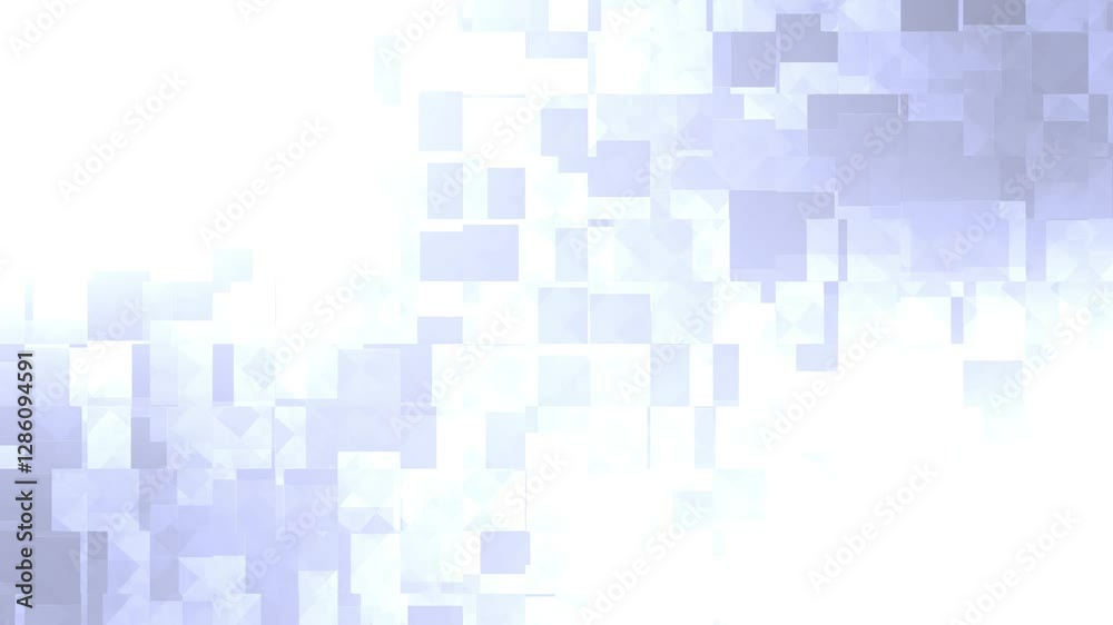 Poster modern white and blue, bright abstract geometric background animation, presentation backdrop templat