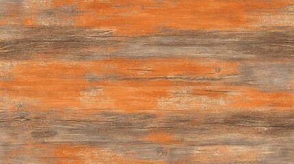 Naklejka premium A rustic orange wood texture with visible grain and weathered details