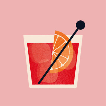 Vector Illustration of Cocktail Drink Beverage
