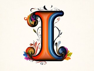 Vibrant artistic letter design creative studio graphic art colorful environment abstract viewpoint