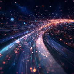 Obraz premium traffic in night