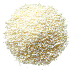 A Mound of Rice Grains Arranged Neatly Isolated on Transparent Background