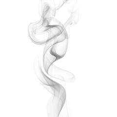 Premium Ethereal Smoke Art – Captivating White Swirls Isolated on White Background for Artistic and Modern Applications