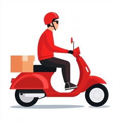 santa claus riding a scooter